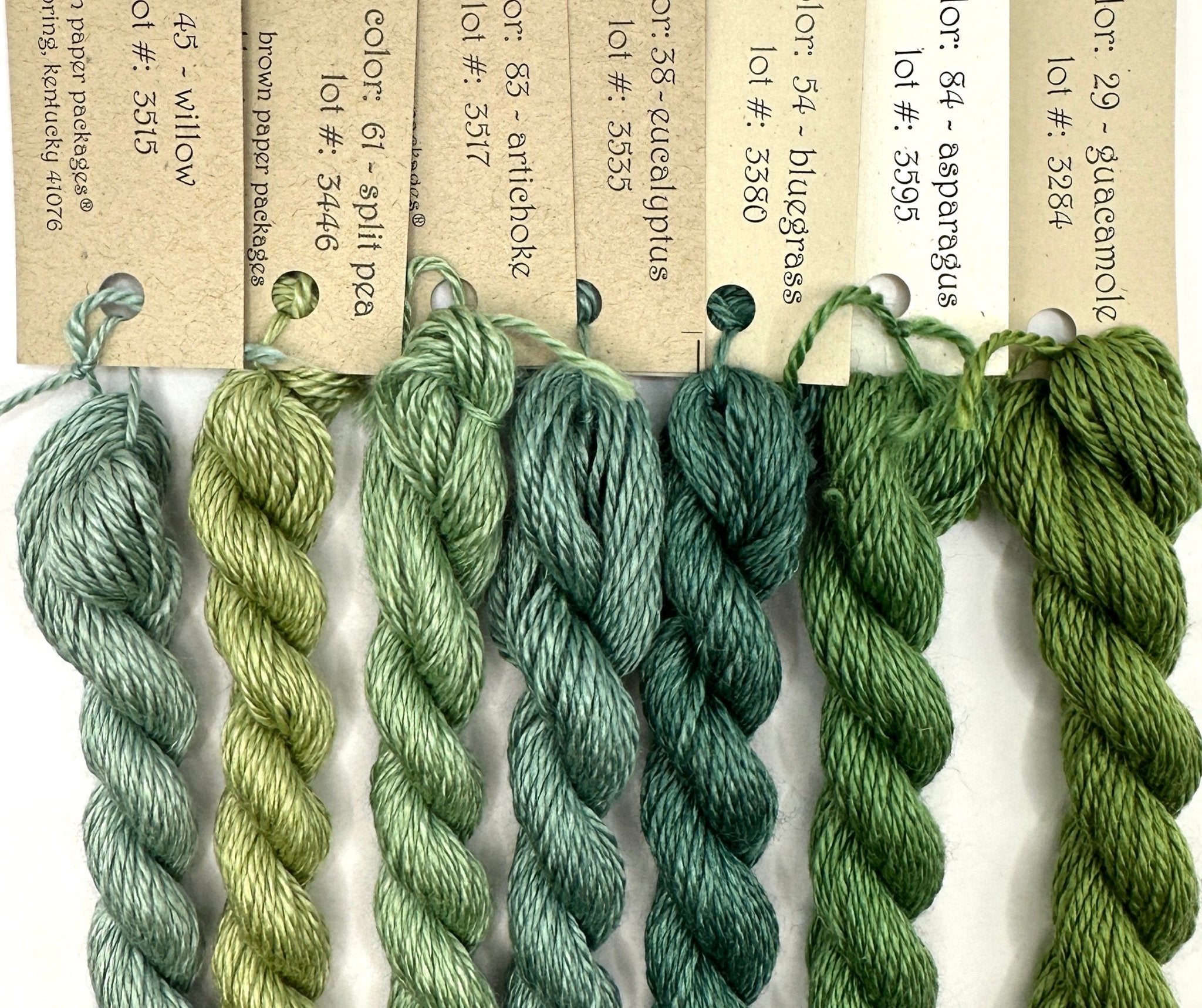 Silk & Ivory, Muddled GreensSilk & IvoryThreadThe Red Thread Atelier