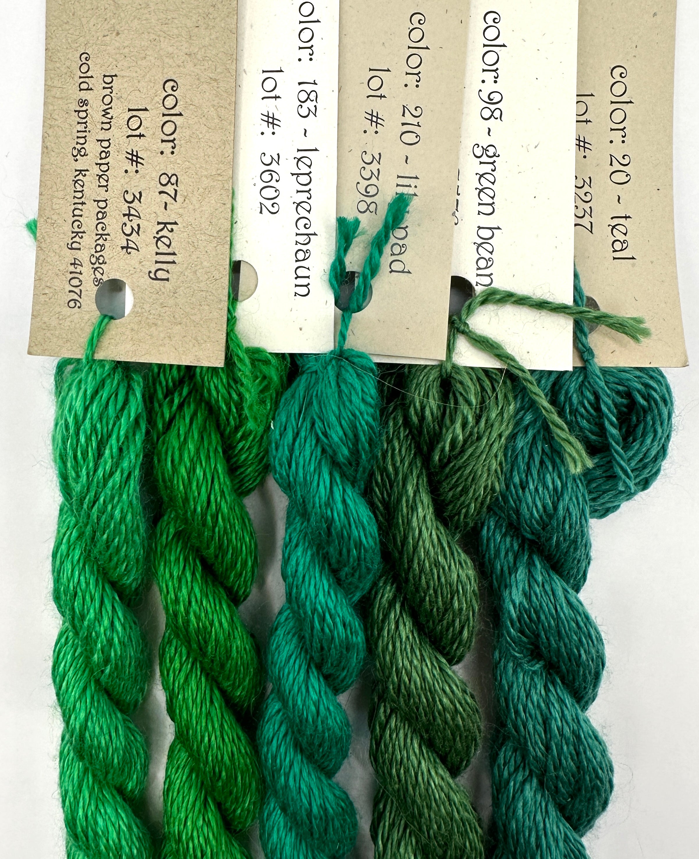 Silk & Ivory, Kelly Greens