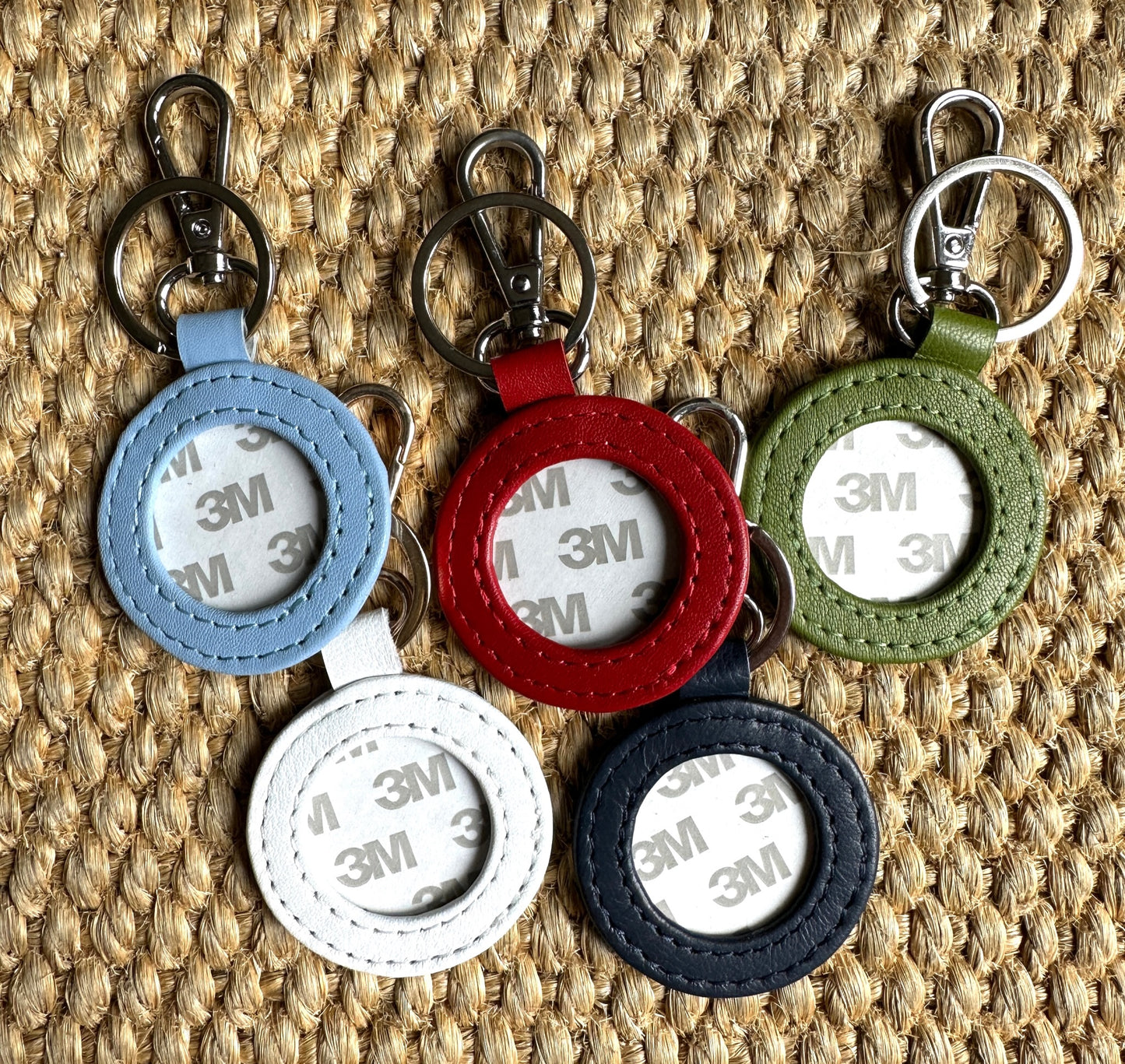 Planet Earth Leather Key Fobs