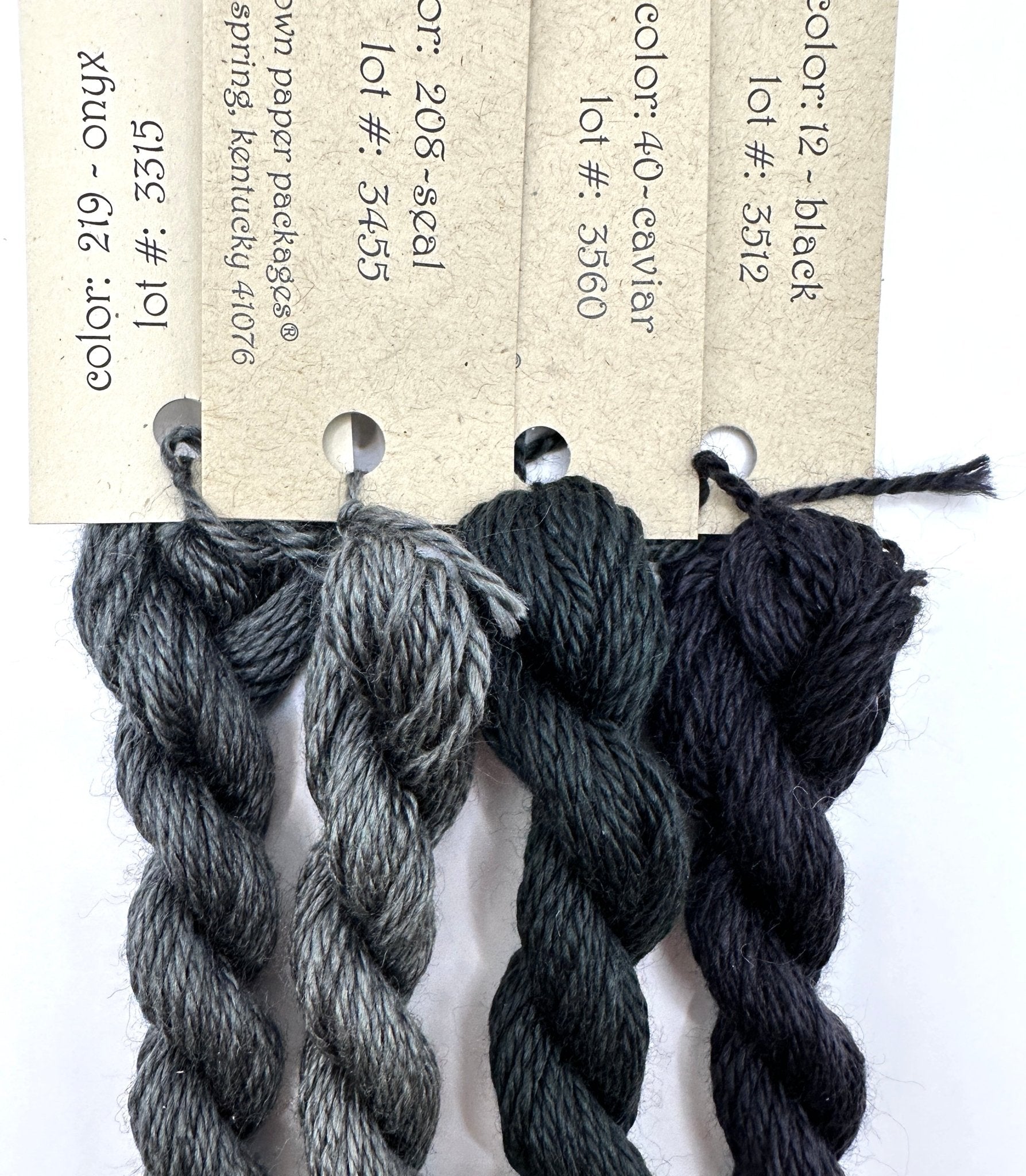 Silk & Ivory, Black / Dark GreySilk & IvoryThreadThe Red Thread Atelier