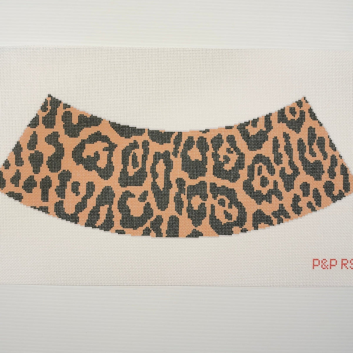 Scalamandre Leopard lampshade needlepoint canvas by Penny and Penny