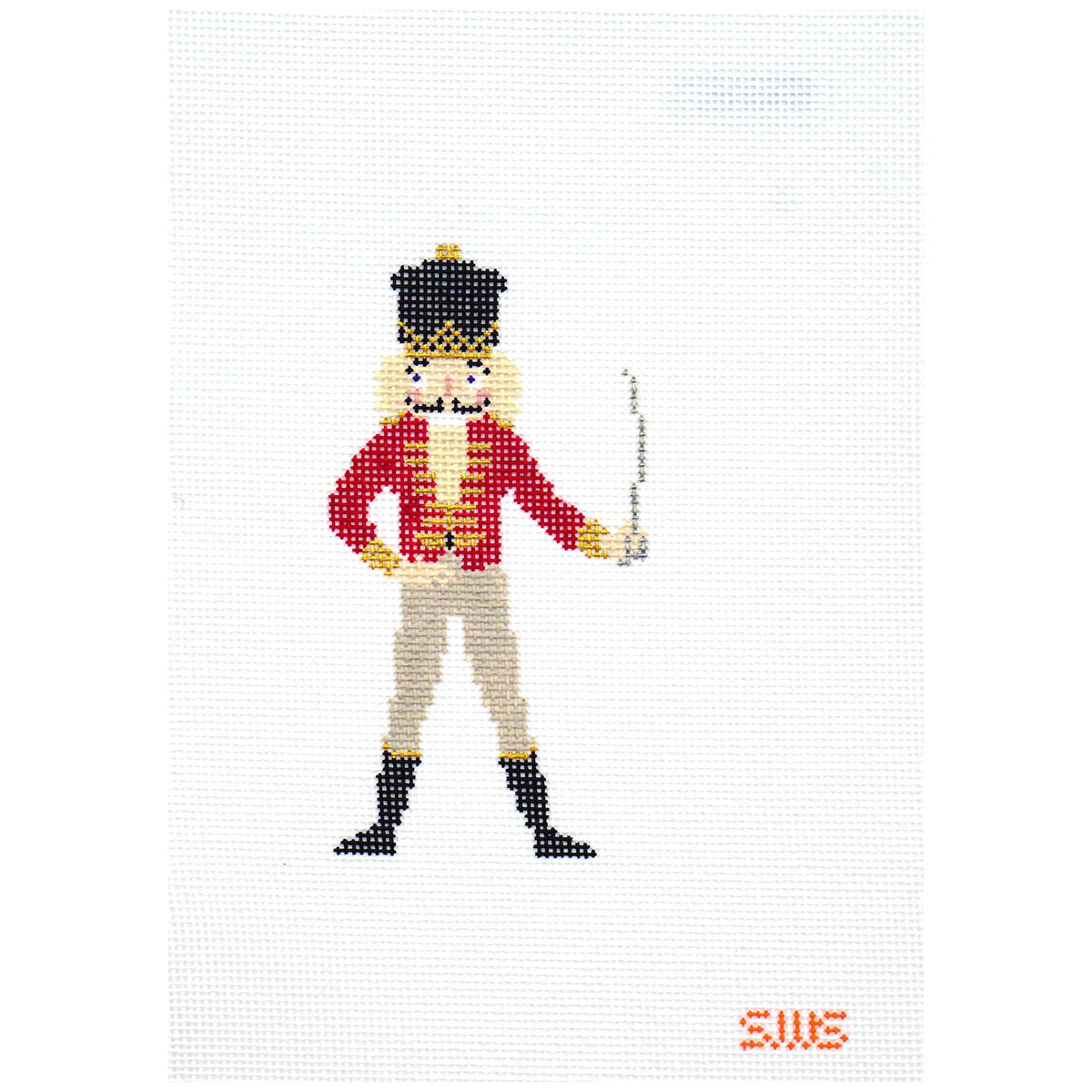 Nutcracker needlepoint canvas by Stitching with Stacey