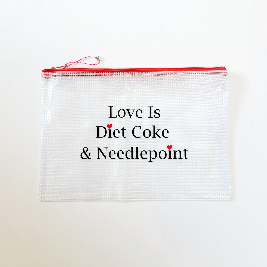 Love Diet Coke Project BagUp North NeedlepointAccessoriesThe Red Thread Atelier