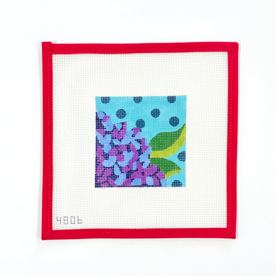 Blue Hydrangea on dots