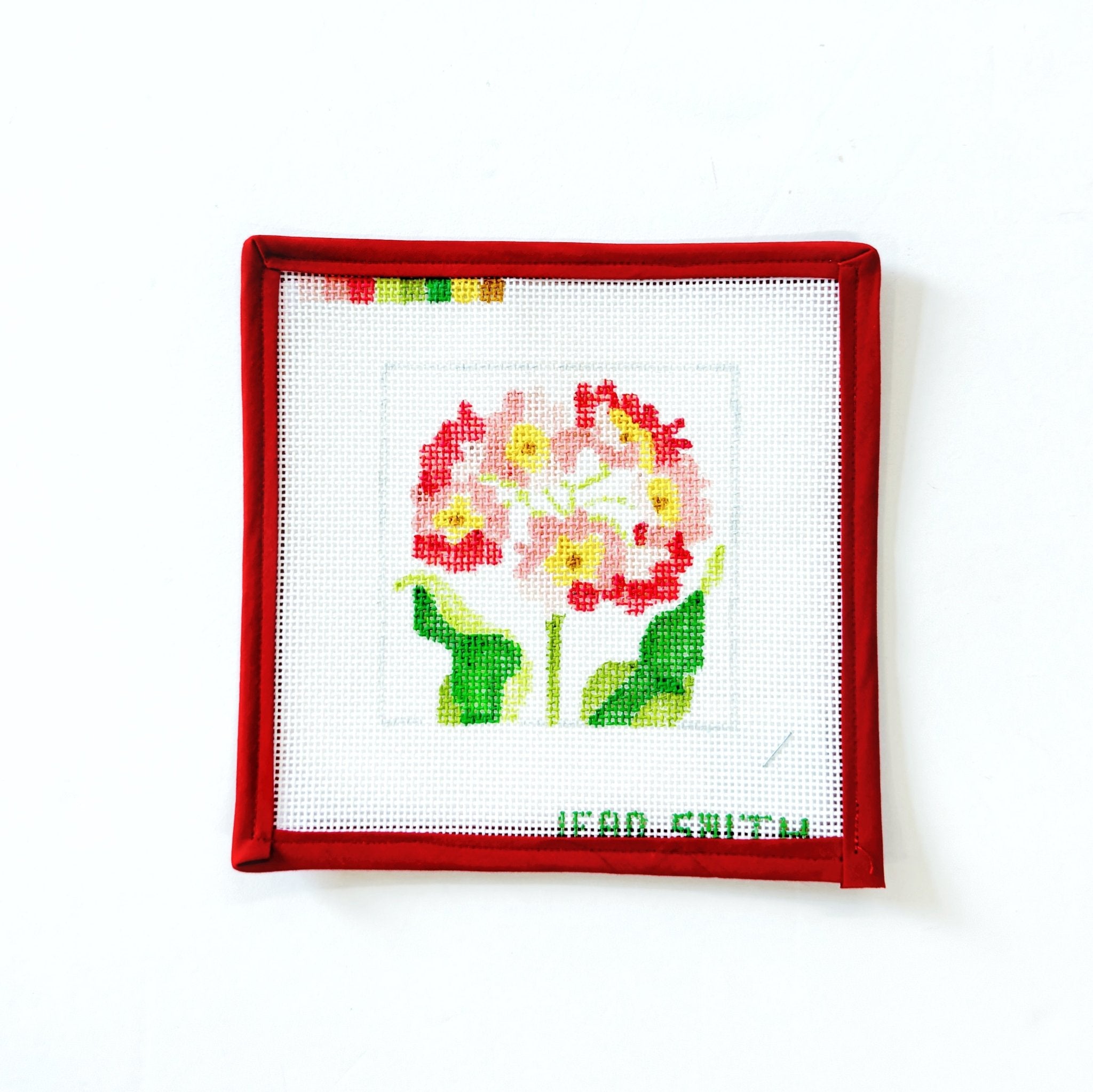 Primrose - CoralJean SmithCanvasThe Red Thread Atelier