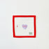 XO Mini Conversation Heart - LavenderMF NeedlepointCanvasThe Red Thread Atelier