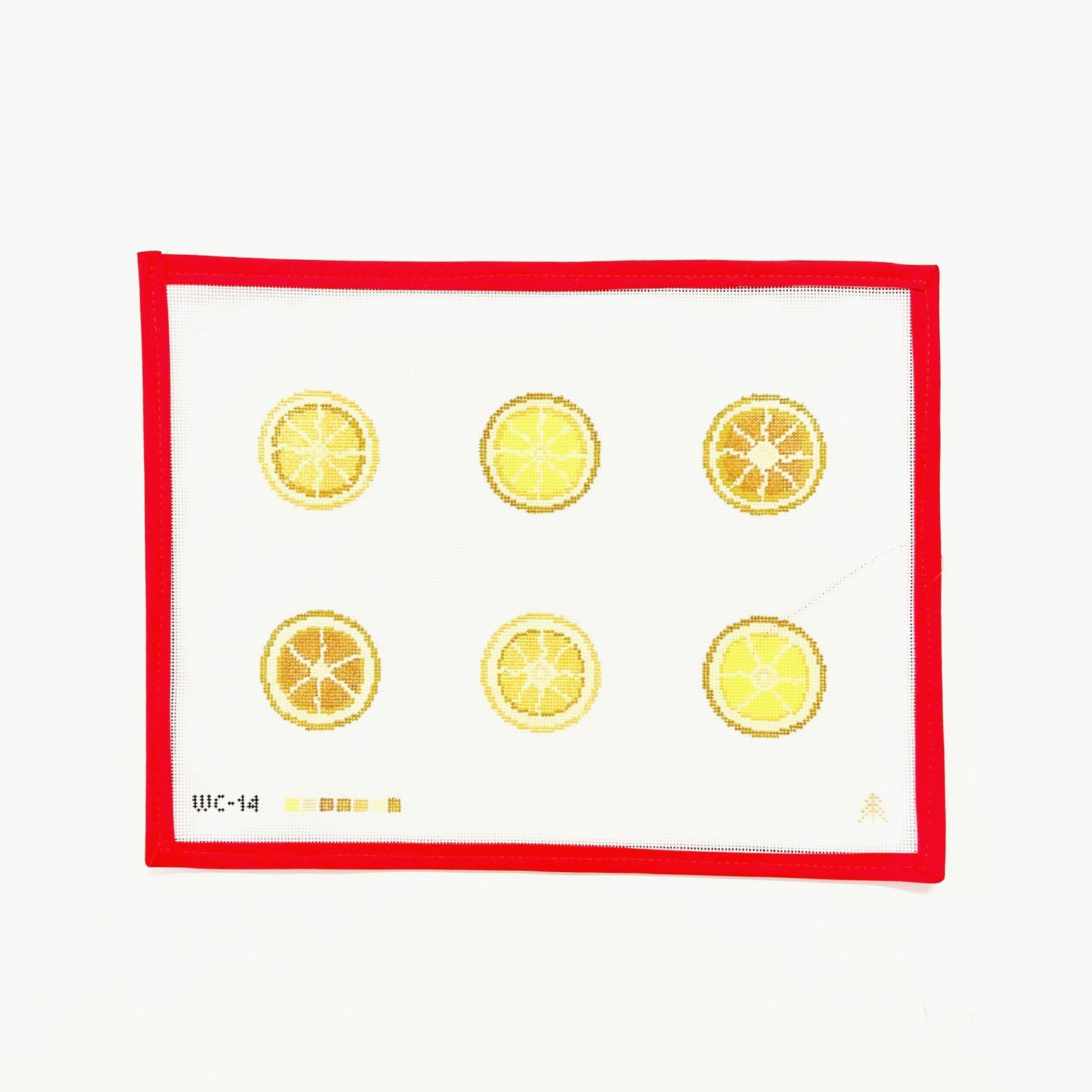 Dried Lemon GarlandEvergreen NeedlepointCanvasThe Red Thread Atelier
