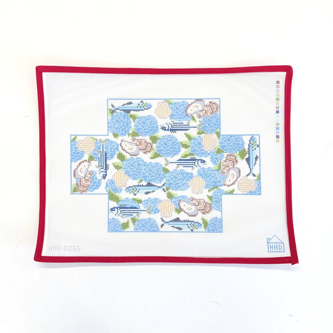Hydrangea Sea Garden BrickHalcyon House DesignsCanvasThe Red Thread Atelier