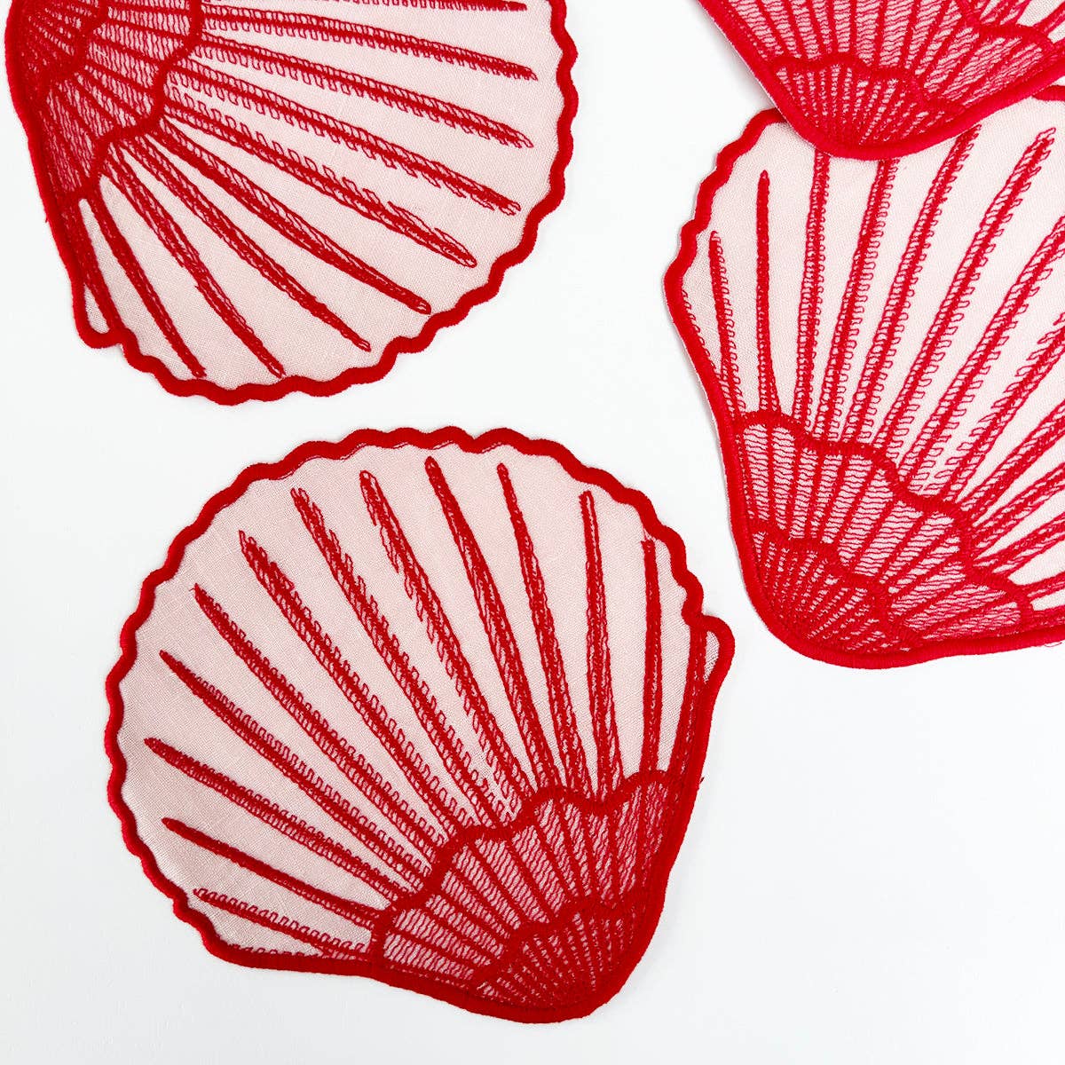 Sea Shell Cocktail Napkins, set of 4