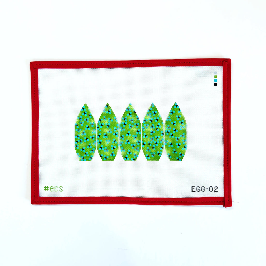 3D Egg - GreenElizabeth Crane SwartzCanvasThe Red Thread Atelier