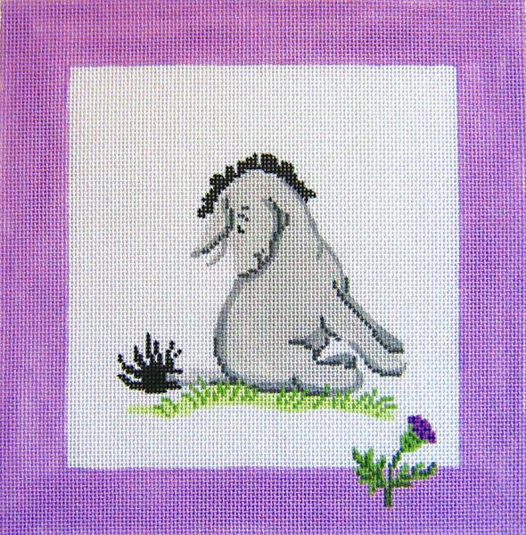 Eeyore &amp; Thistle PillowSilver NeedleCanvasThe Red Thread Atelier