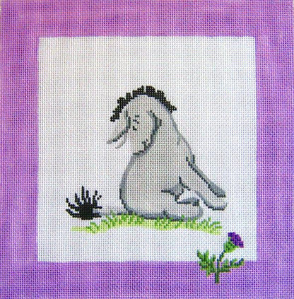 Eeyore &amp; Thistle PillowSilver NeedleCanvasThe Red Thread Atelier