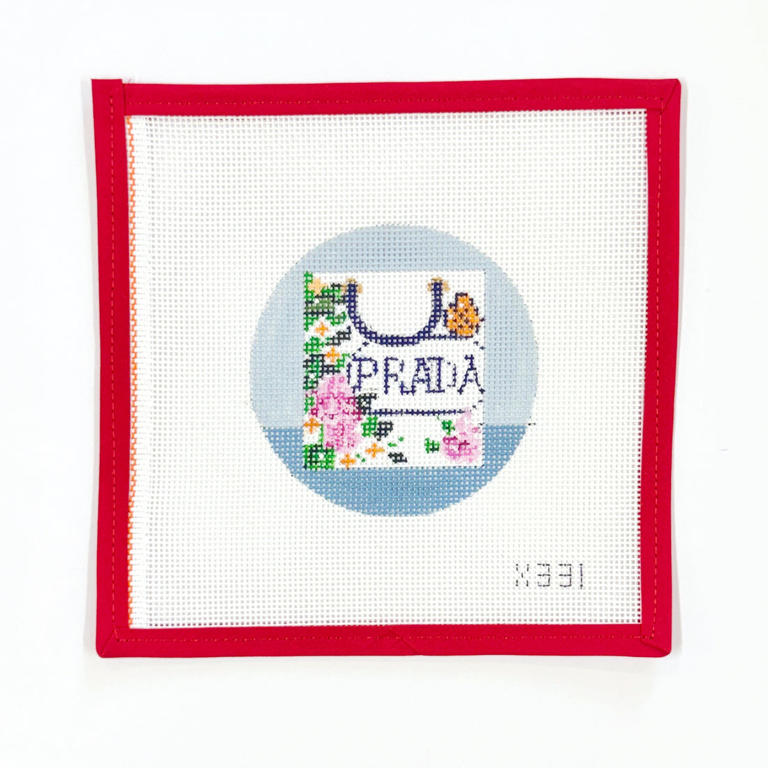 Prada Floral Shopping Bag