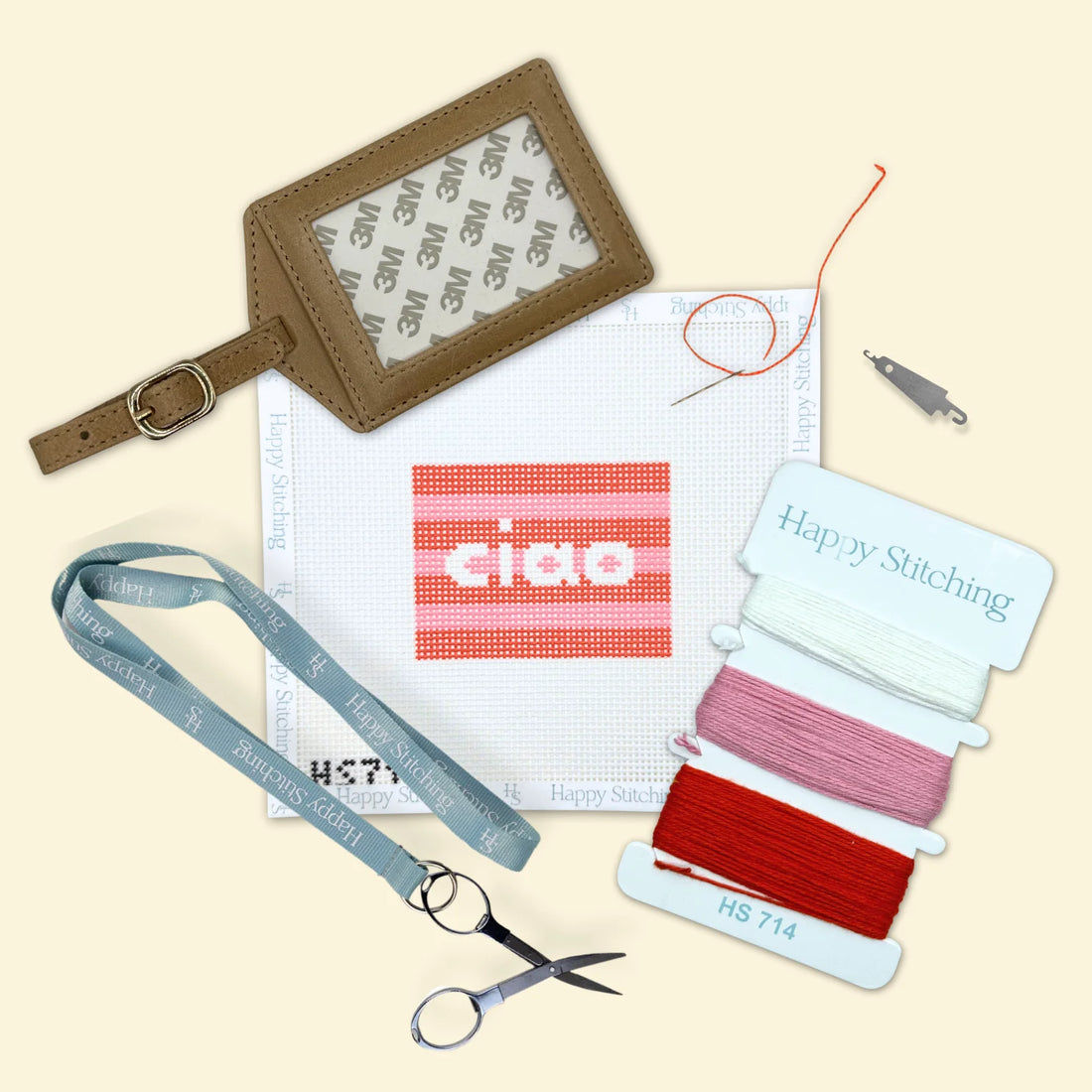 Ciao Luggage Tag Kit - Happy Stitching