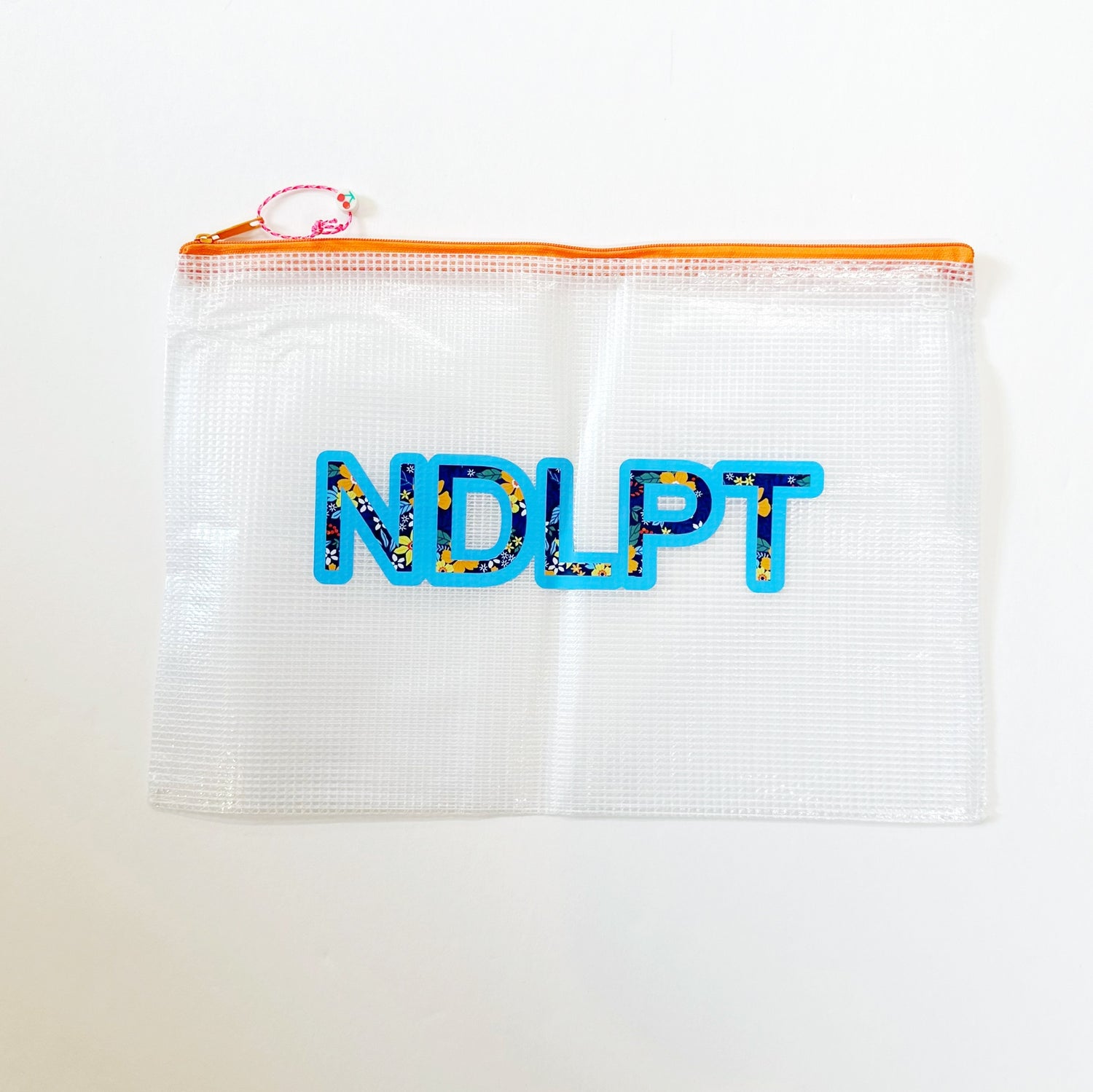 Orange NDLPT Project Bag - LargeUp North NeedlepointAccessoriesThe Red Thread Atelier