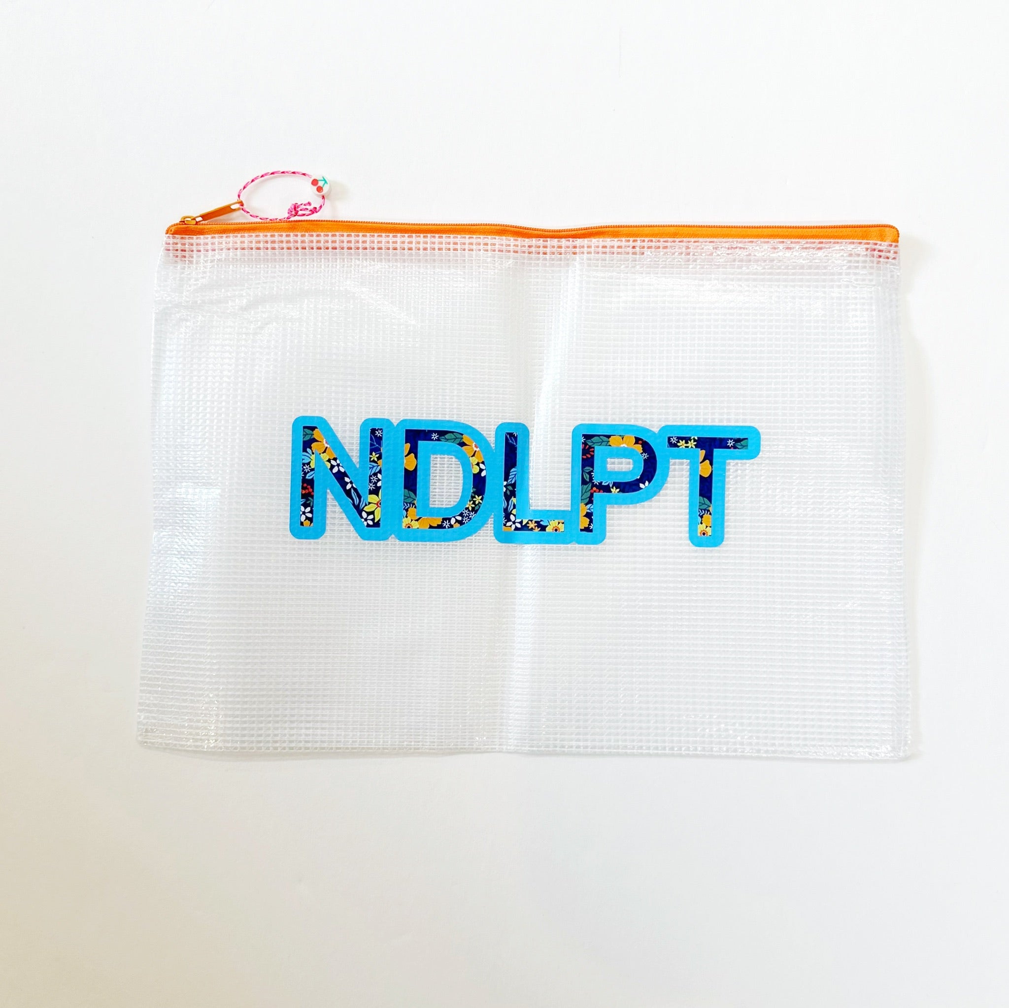 Orange NDLPT Project Bag - LargeUp North NeedlepointAccessoriesThe Red Thread Atelier