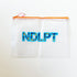 Orange NDLPT Project Bag - LargeUp North NeedlepointAccessoriesThe Red Thread Atelier