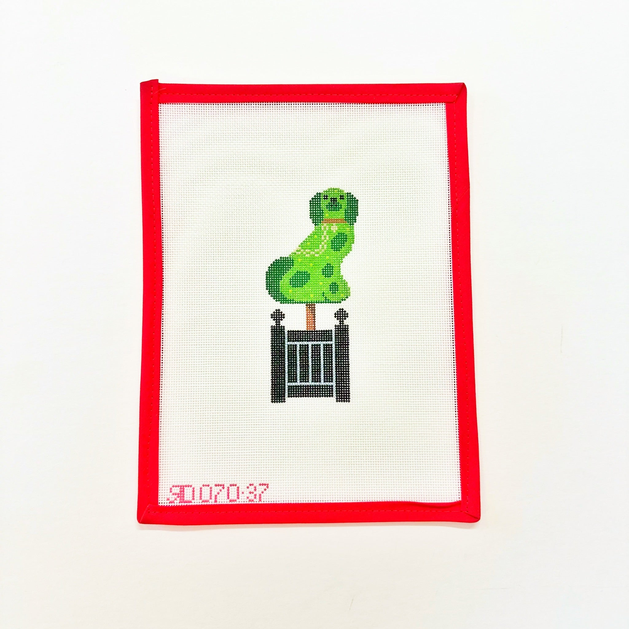 Staffordshire Dog Topiary - RightRachel DonleyCanvasThe Red Thread Atelier