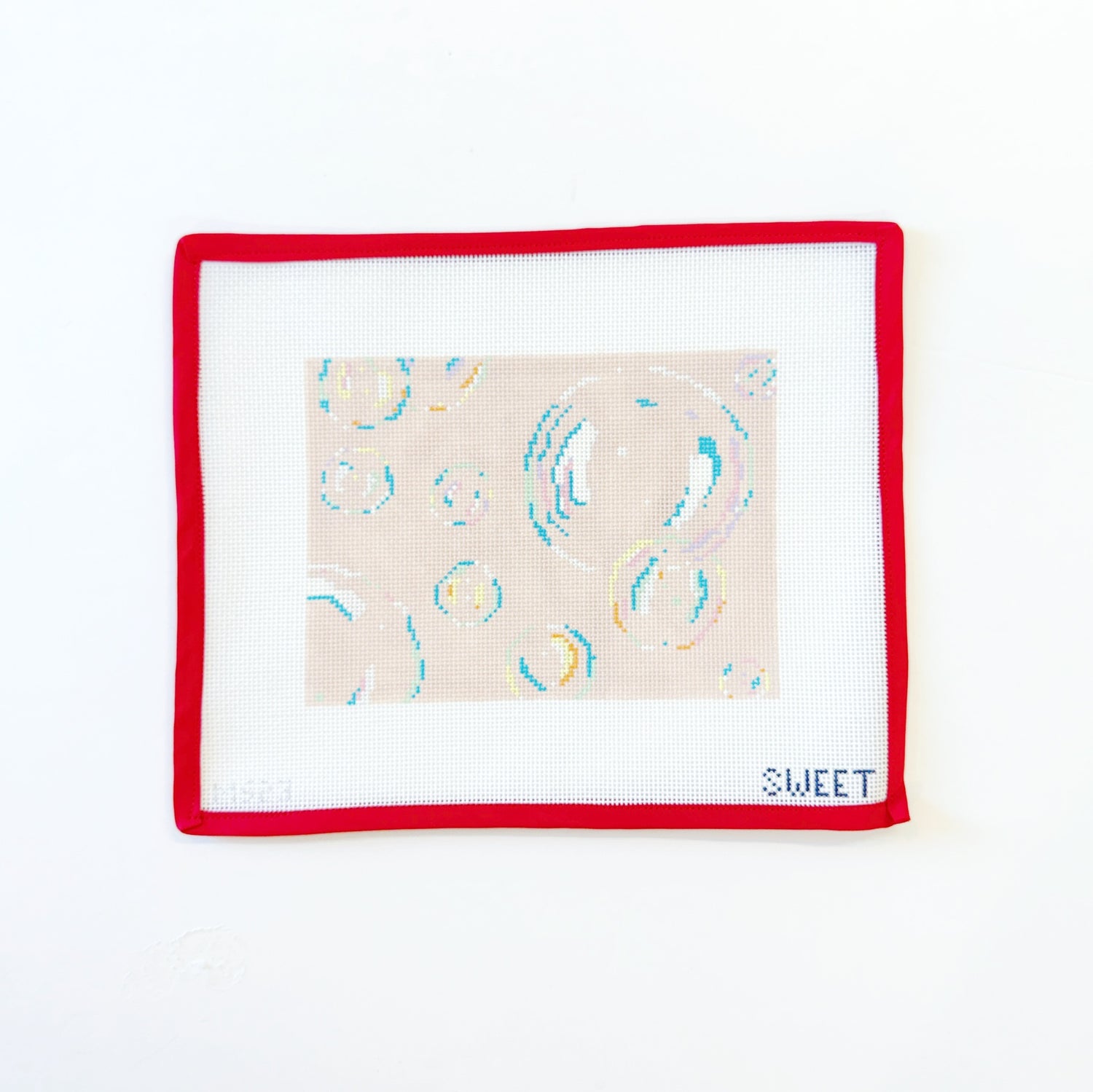 Bubbles ClutchGingham StitcheryCanvasThe Red Thread Atelier