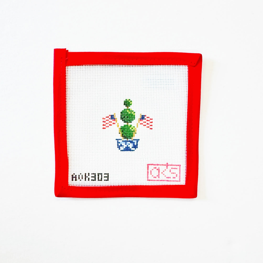 Mini 4th of July Topiary - Two FlagsAnn KayeCanvasThe Red Thread Atelier