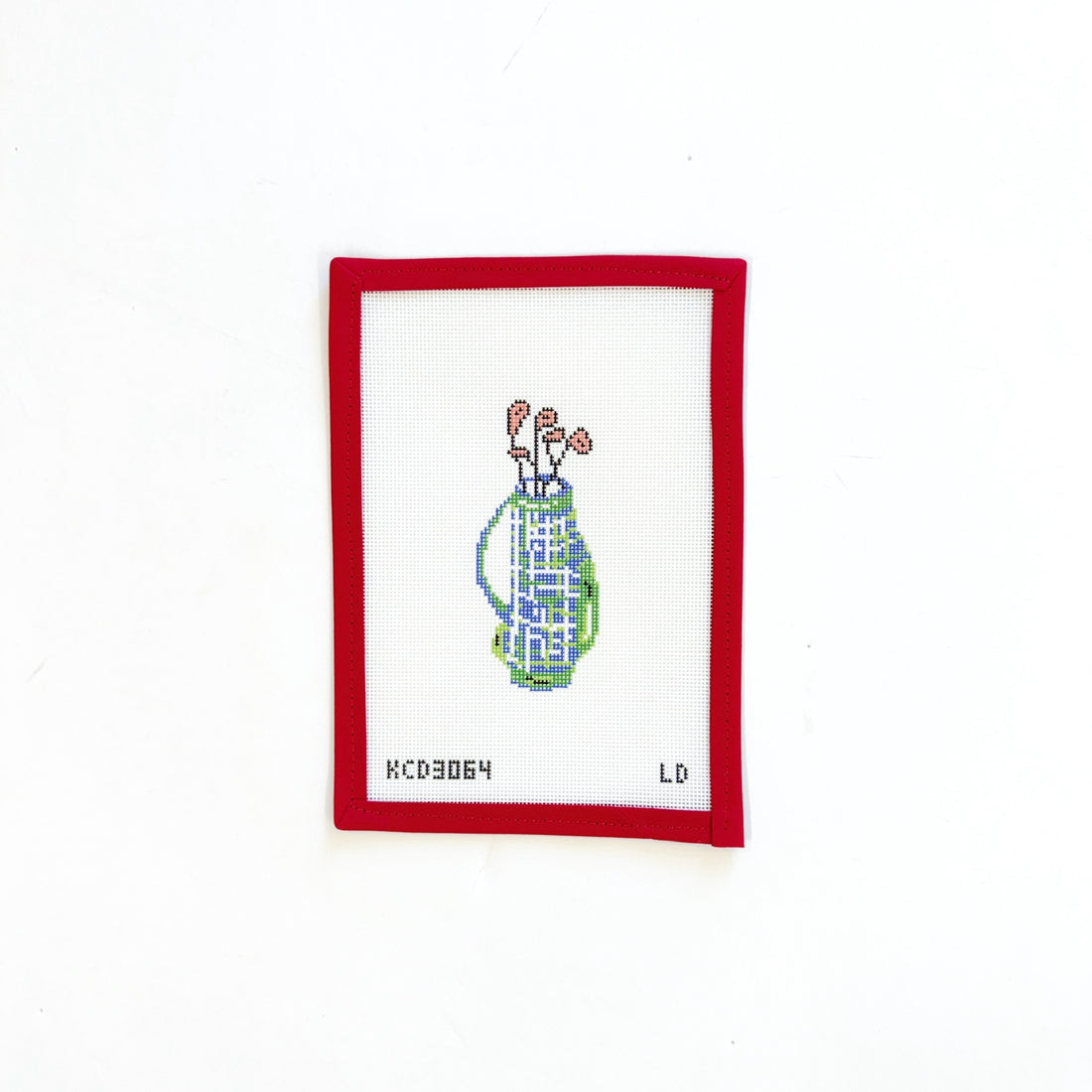 Blue &amp; Green Plaid Golf BagKCNCanvasThe Red Thread Atelier