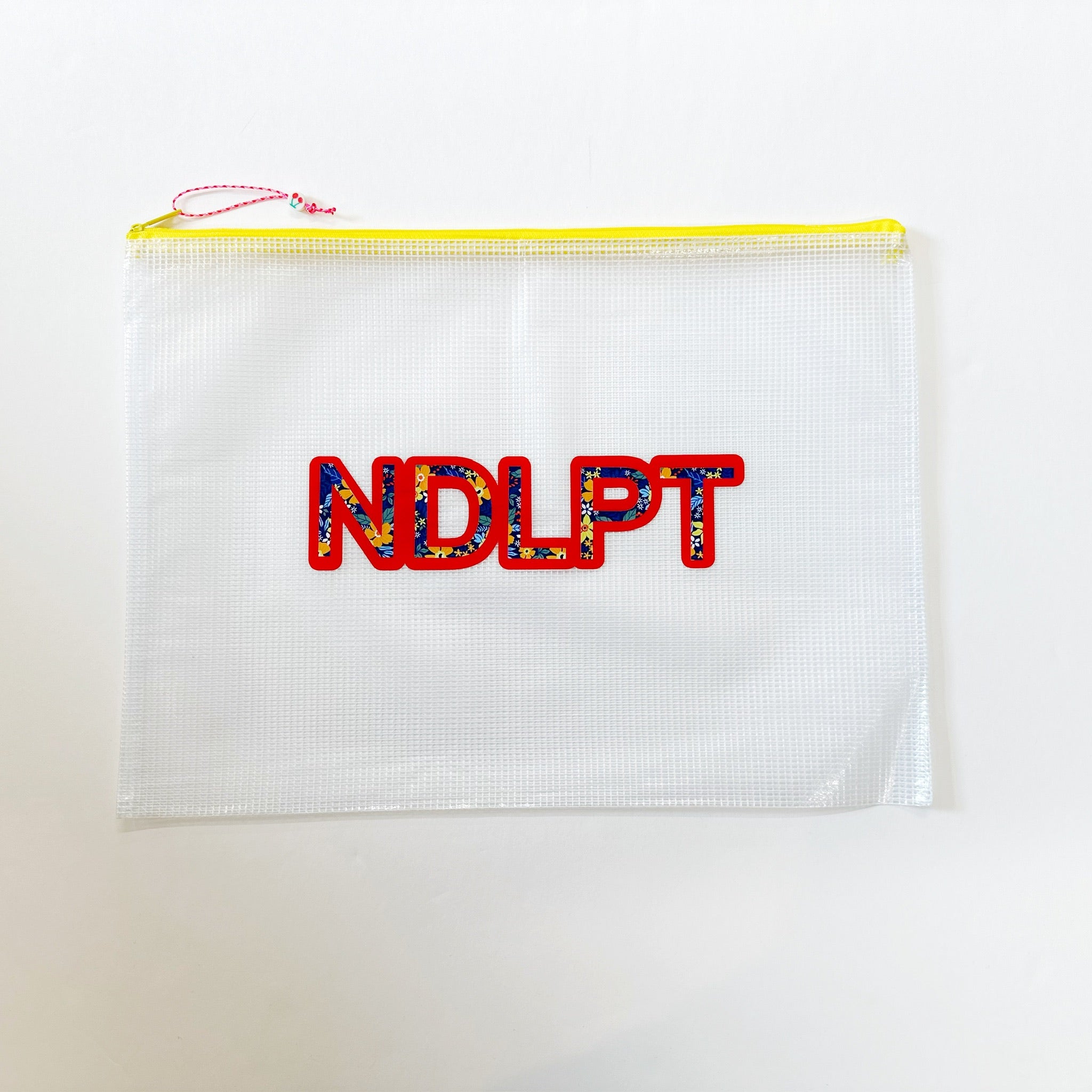 Yellow NDLPT Project Bag - smallUp North NeedlepointAccessoriesThe Red Thread Atelier