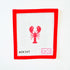 Mini Red LobsterAnn KayeCanvasThe Red Thread Atelier