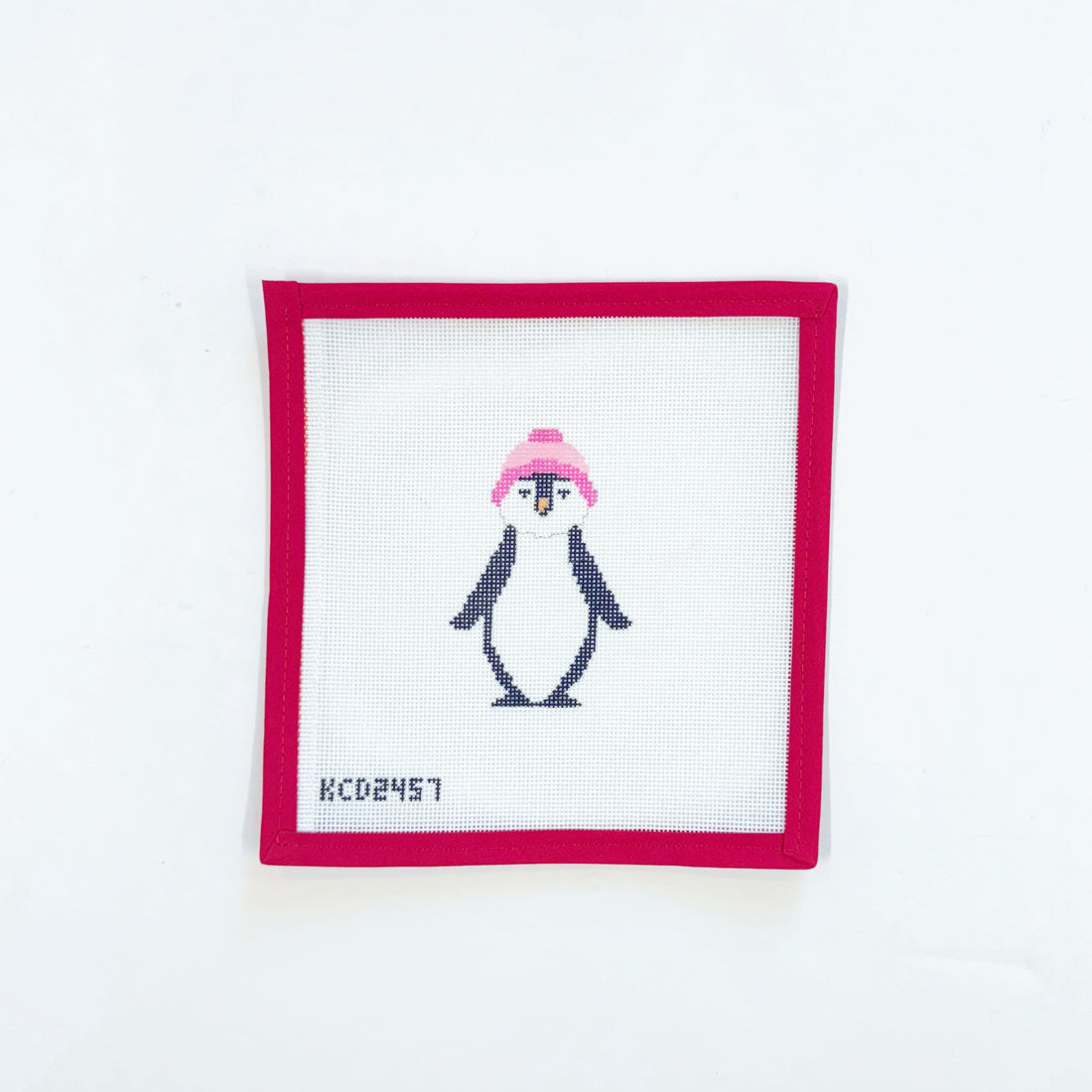 Penguin w pink hat