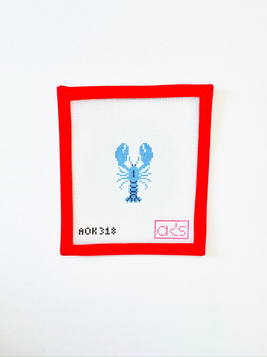 Mini Blue LobsterAnn KayeCanvasThe Red Thread Atelier