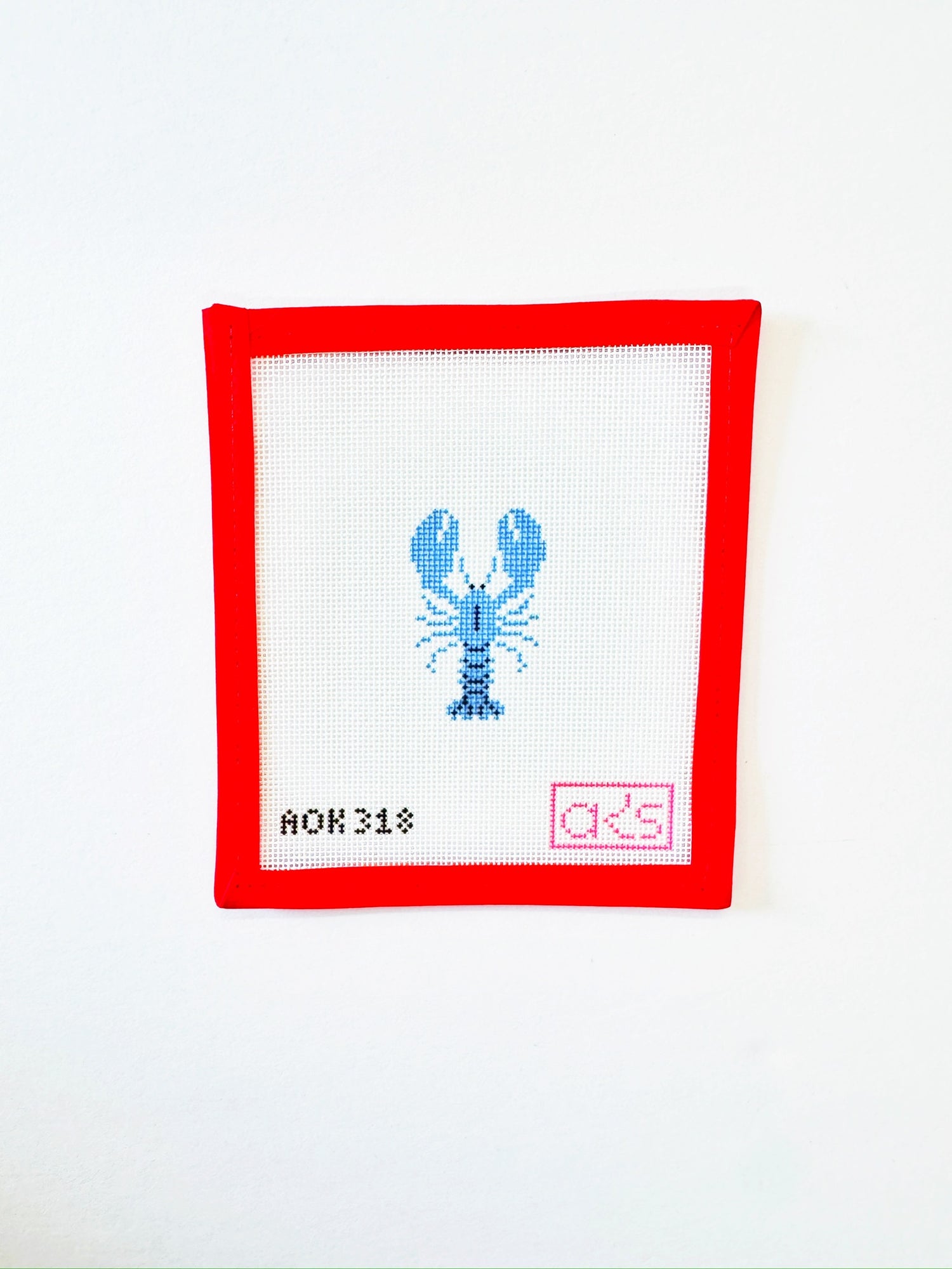 Mini Blue LobsterAnn KayeCanvasThe Red Thread Atelier