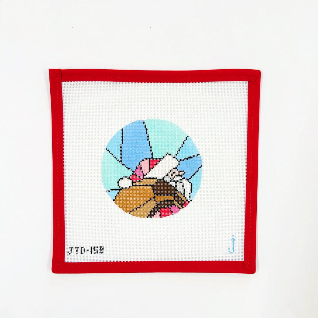 Stained Glass Santa