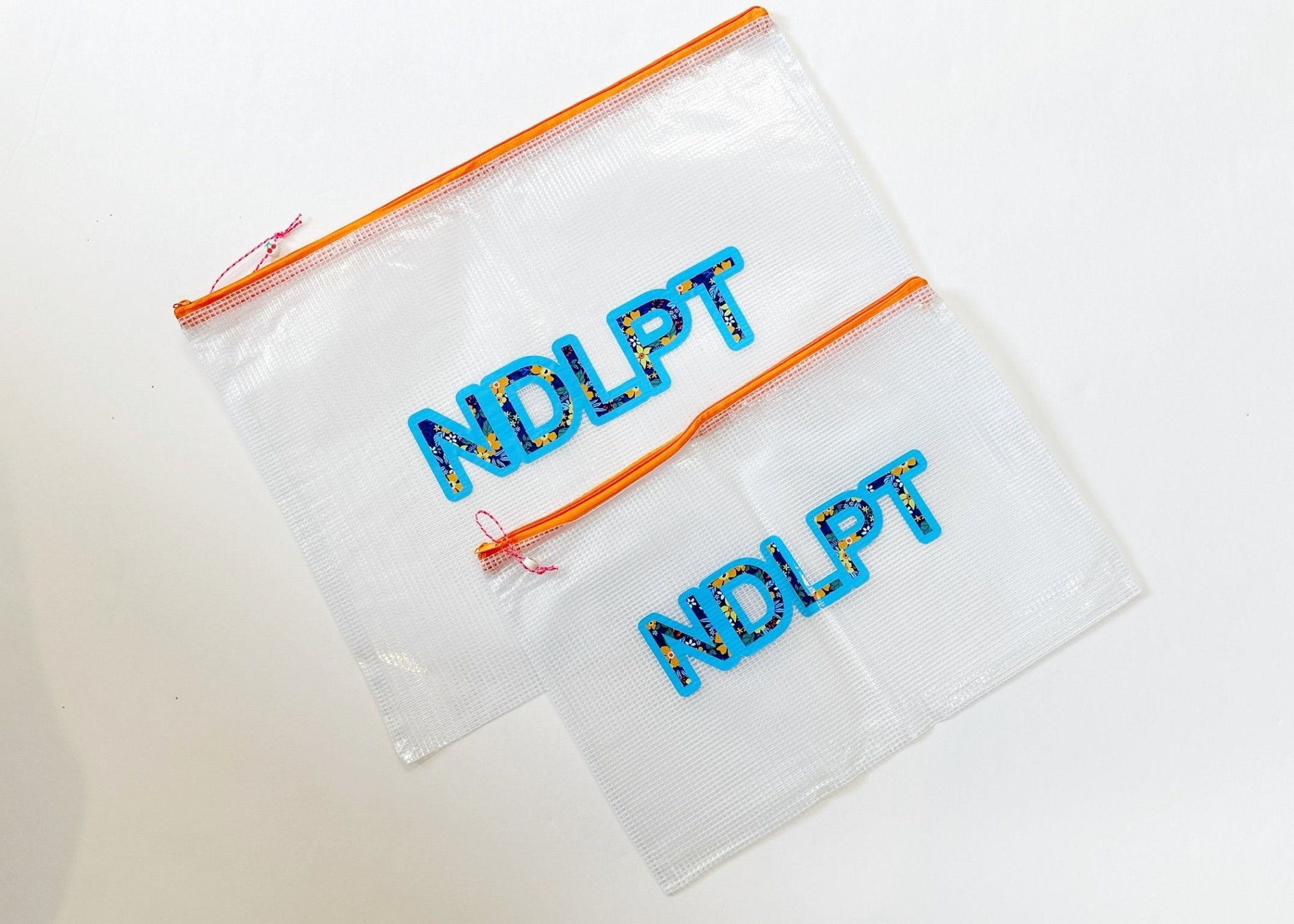 Orange NDLPT Project Bag - LargeUp North NeedlepointAccessoriesThe Red Thread Atelier