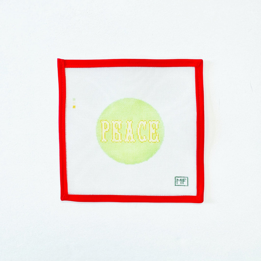 Peace RoundMF NeedlepointCanvasThe Red Thread Atelier