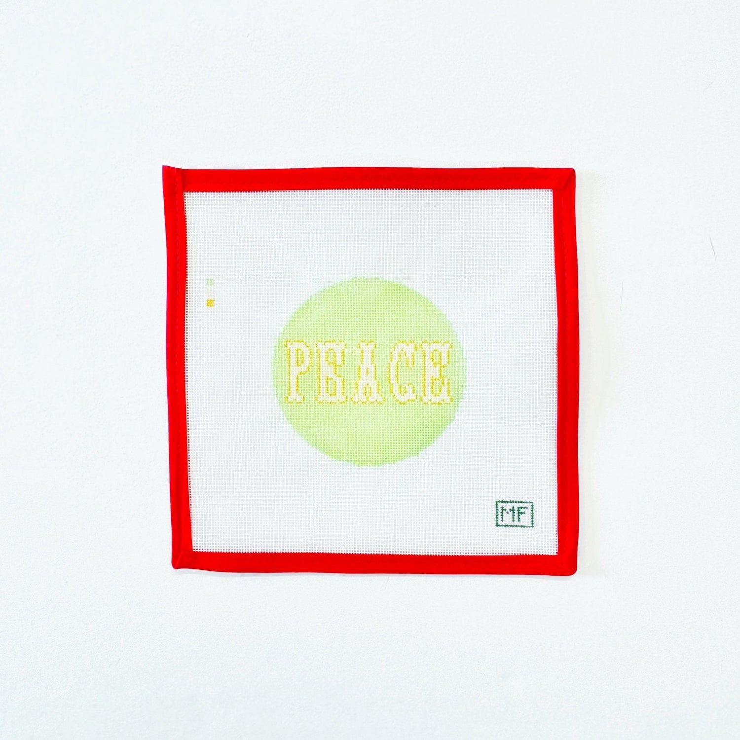Peace RoundMF NeedlepointCanvasThe Red Thread Atelier