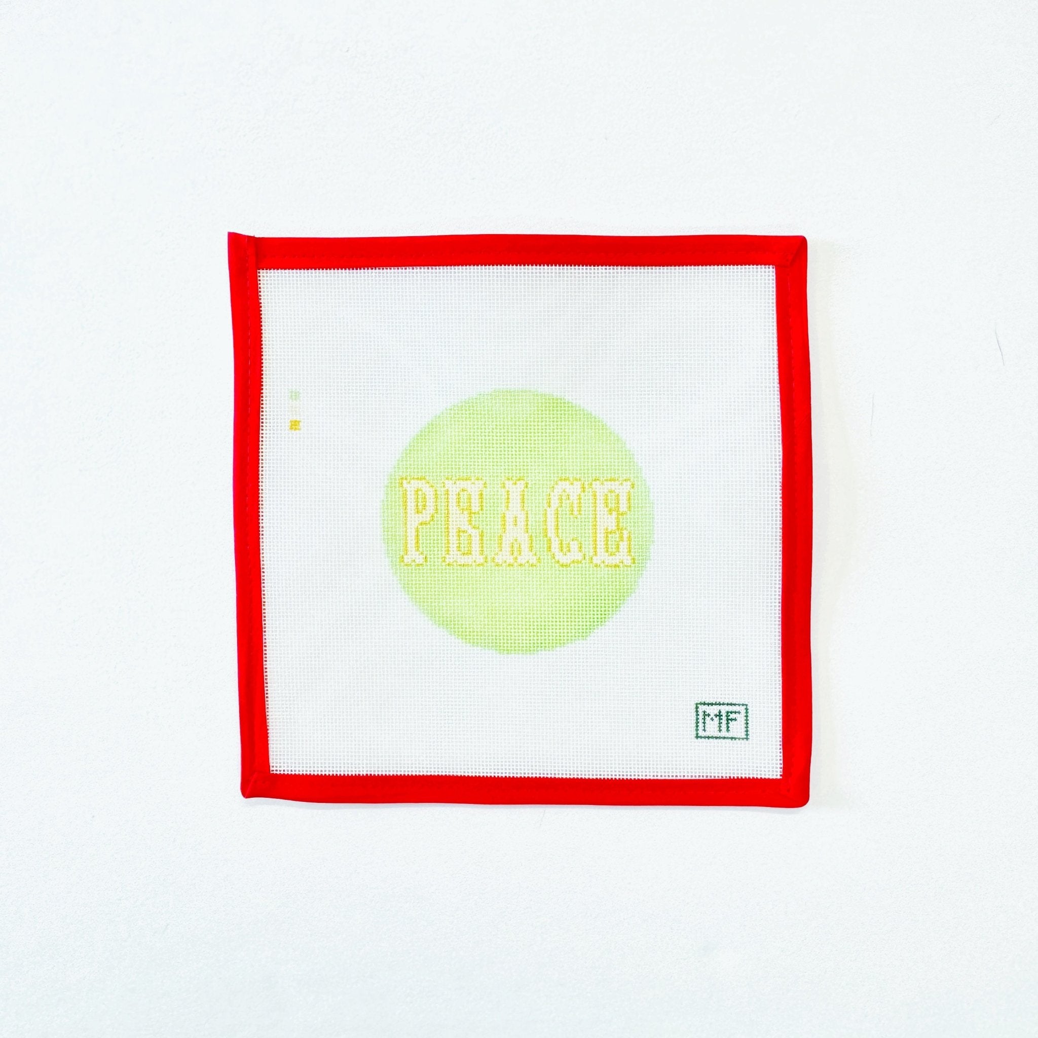 Peace RoundMF NeedlepointCanvasThe Red Thread Atelier
