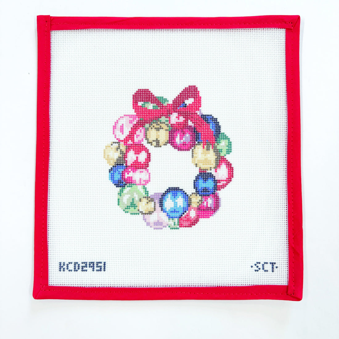 Mini Glass Ornament Wreath