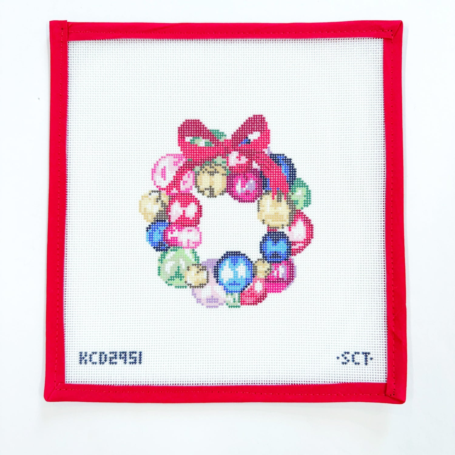 Mini Glass Ornament Wreath