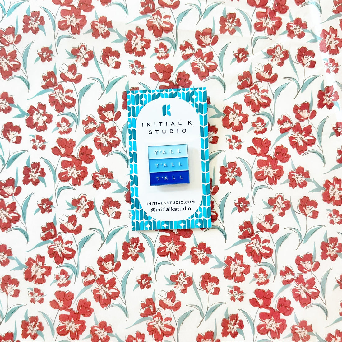 Blue Ya’ll, Y’all, Y’all NeedleminderInitial KNeedleminderThe Red Thread Atelier