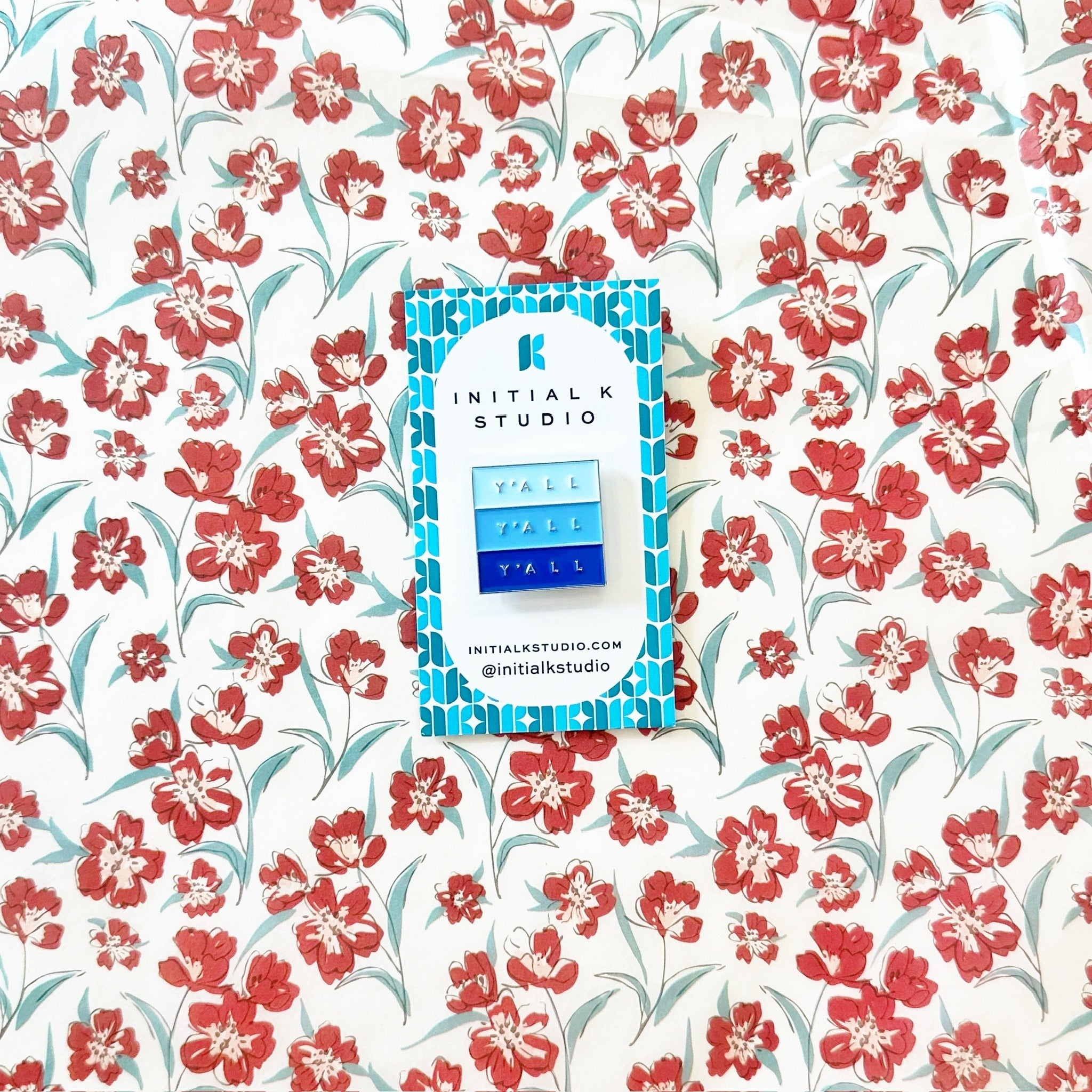 Blue Ya’ll, Y’all, Y’all NeedleminderInitial KNeedleminderThe Red Thread Atelier