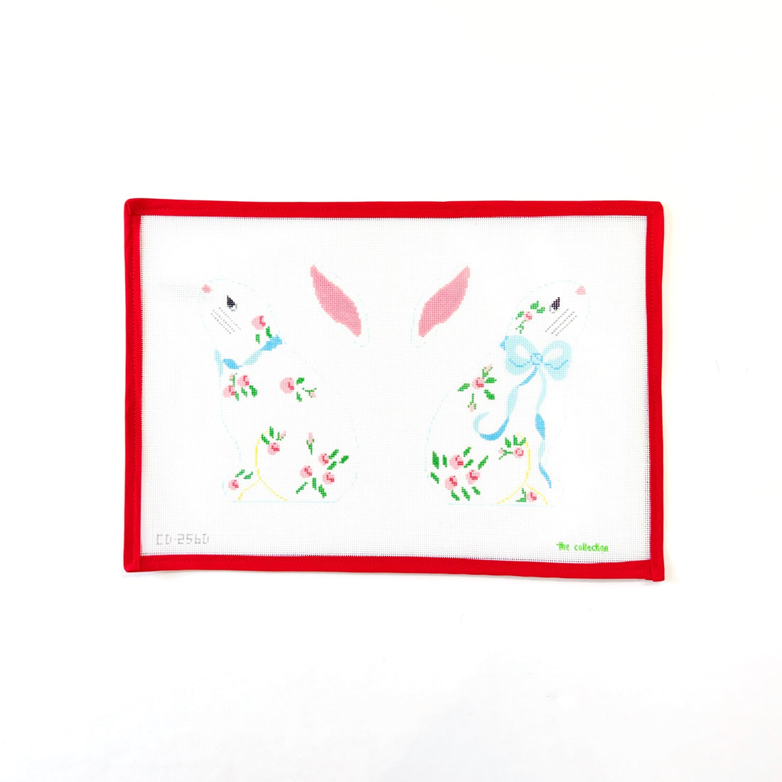 Long Eared Rosebud Bunny Two SidedThe CollectionCanvasThe Red Thread Atelier
