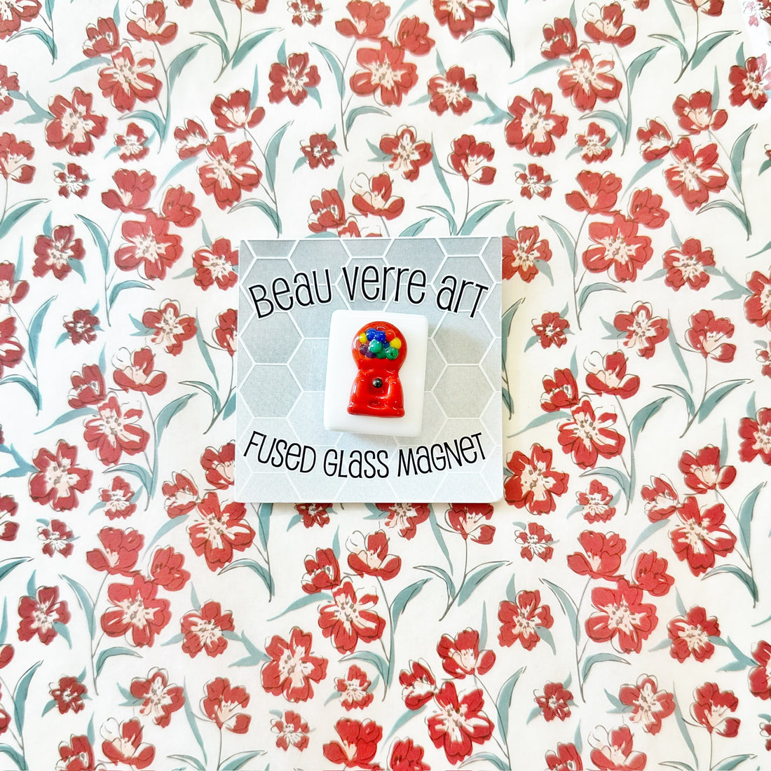 Gumball Machine on White NeedleminderBeau Verre ArtNeedleminderThe Red Thread Atelier
