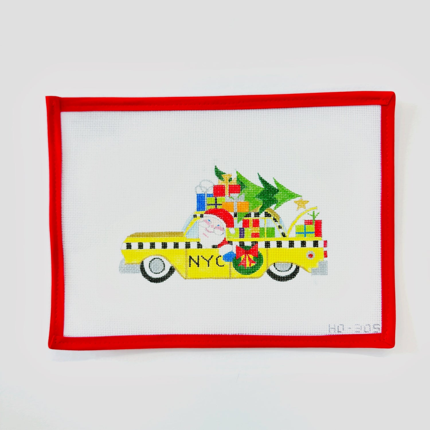Santa Taxi CabRaymond CrawfordCanvasThe Red Thread Atelier