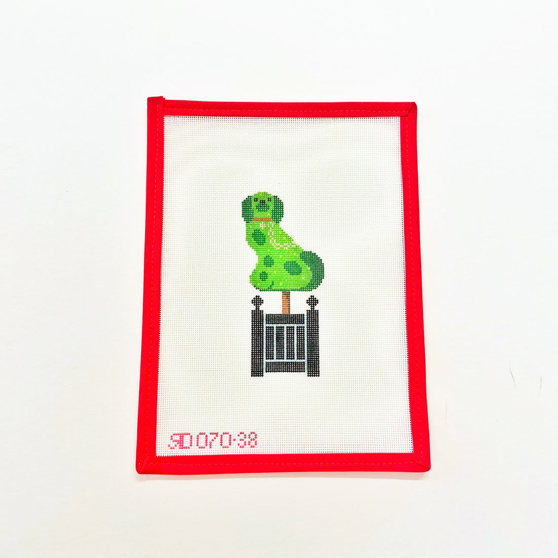 Staffordshire Dog Topiary - LeftRachel DonleyCanvasThe Red Thread Atelier