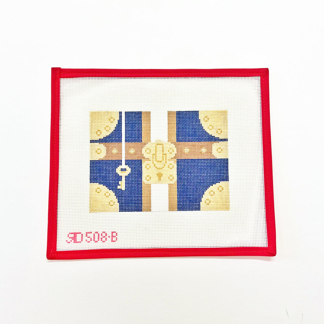 Navy Travel Trunk - 5x7Rachel DonleyCanvasThe Red Thread Atelier