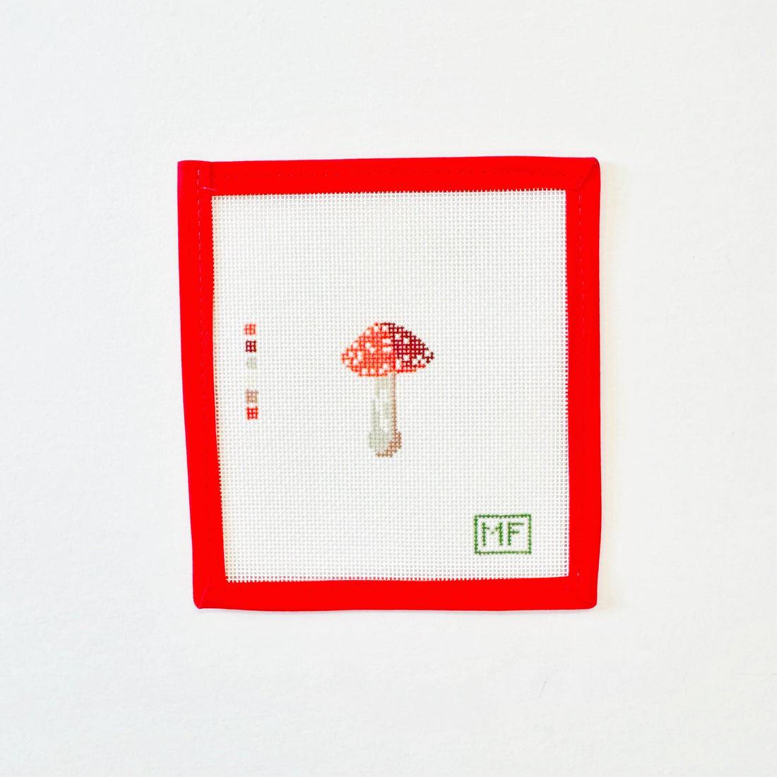 Mini Red MushroomMF NeedlepointCanvasThe Red Thread Atelier
