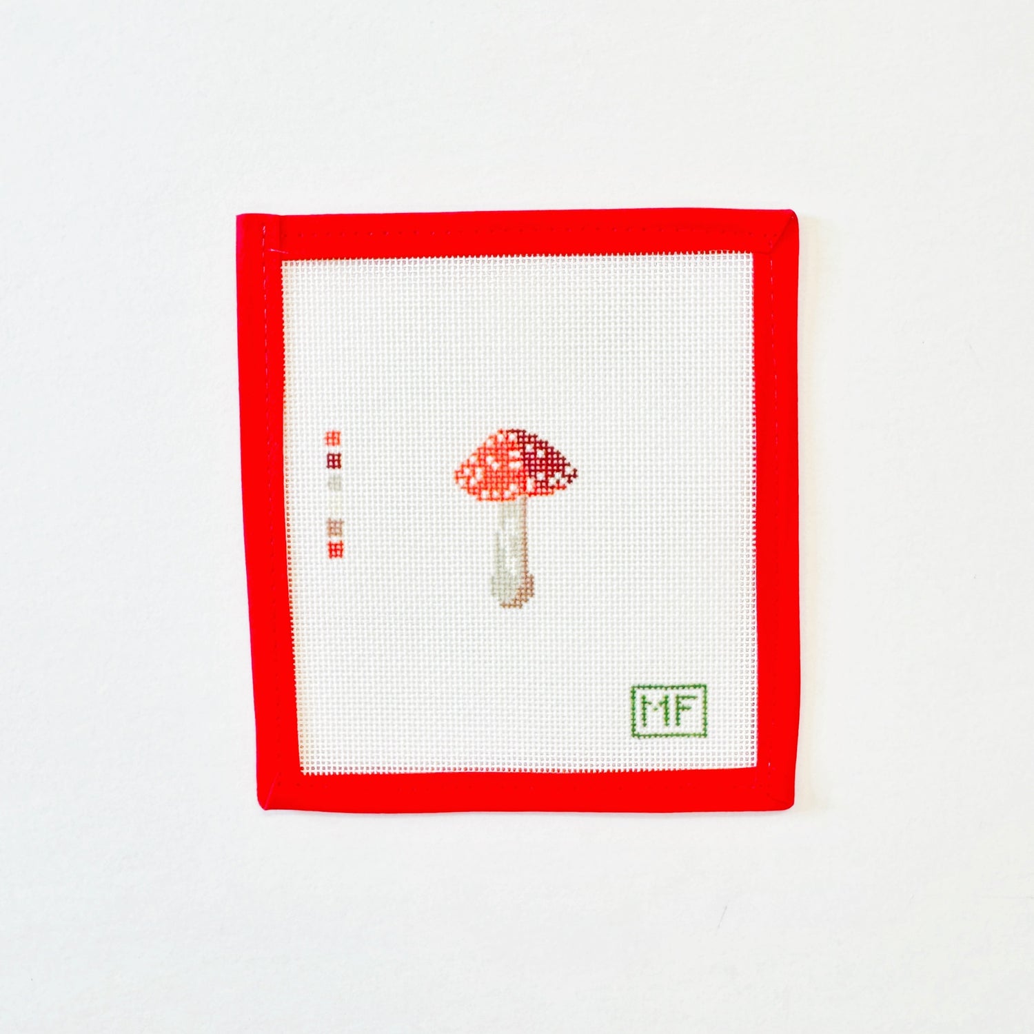 Mini Red MushroomMF NeedlepointCanvasThe Red Thread Atelier