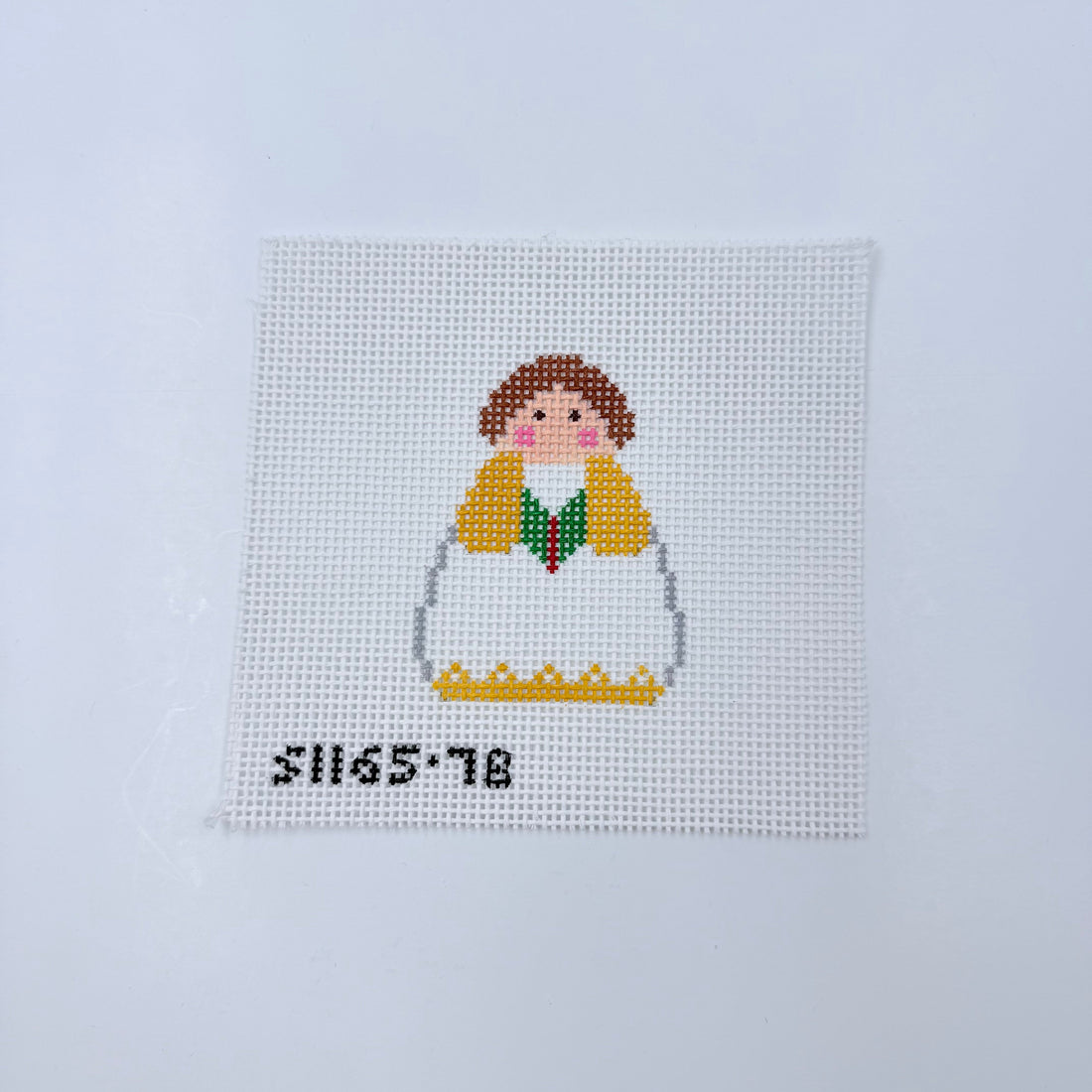 Yellow Choir Angel needlepoint canvas by Stitch-Its for KCN Designers