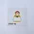 Yellow Choir Angel needlepoint canvas by Stitch-Its for KCN Designers