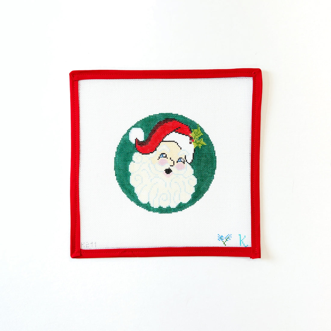 Santa Red Hat RoundThe CollectionCanvasThe Red Thread Atelier