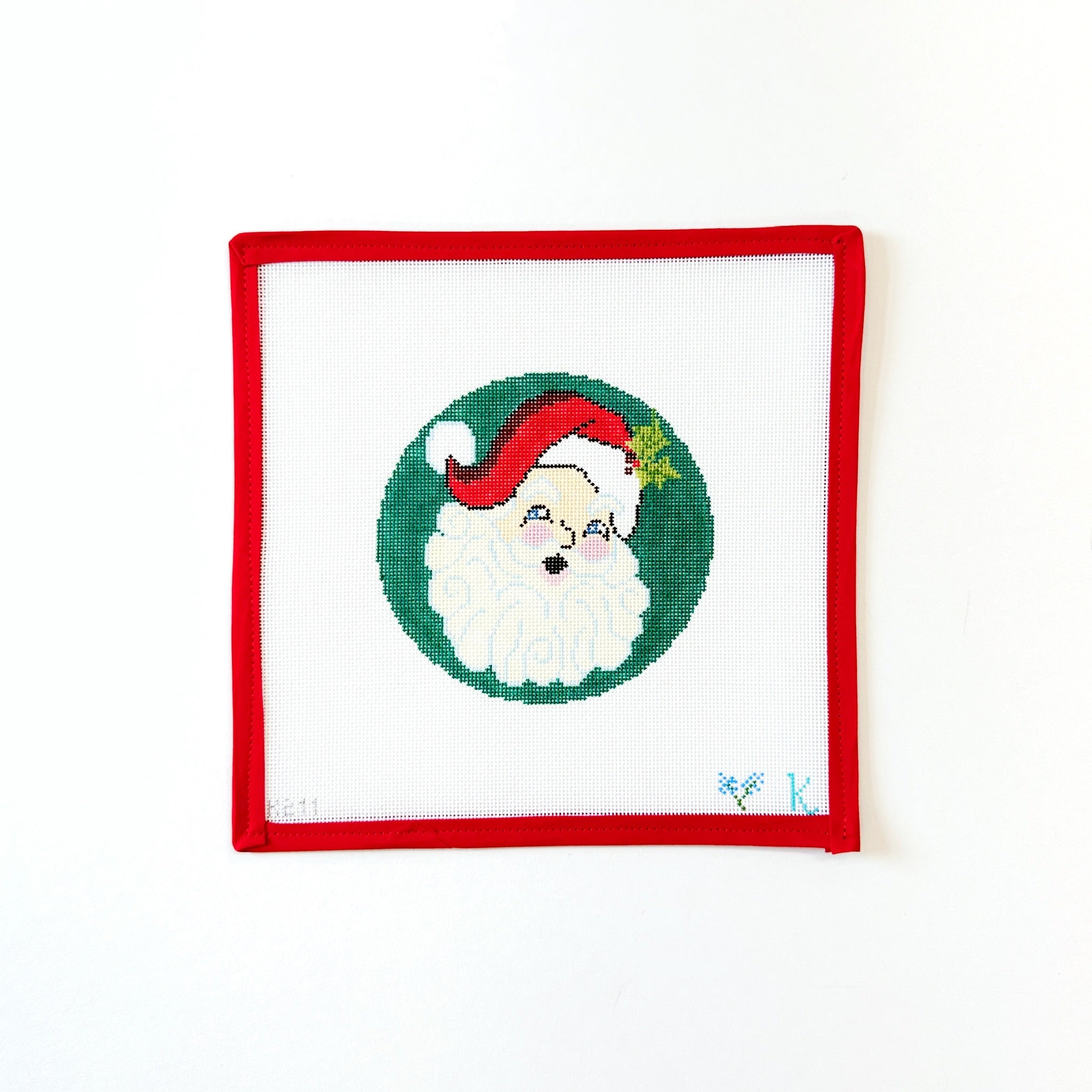 Santa Red Hat RoundThe CollectionCanvasThe Red Thread Atelier